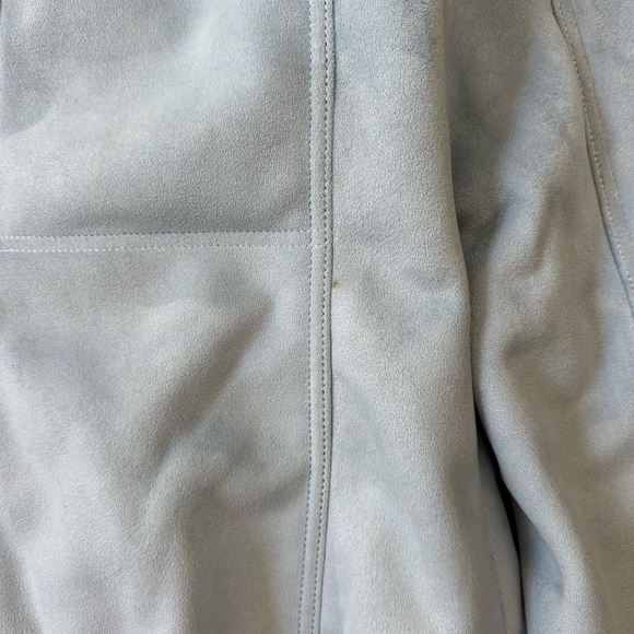 Vintage B.U.M Equipment Blue Suede Zip-up Jacket Medium - Picture 5 of 5